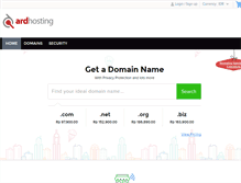 Tablet Screenshot of domain.ardhosting.com